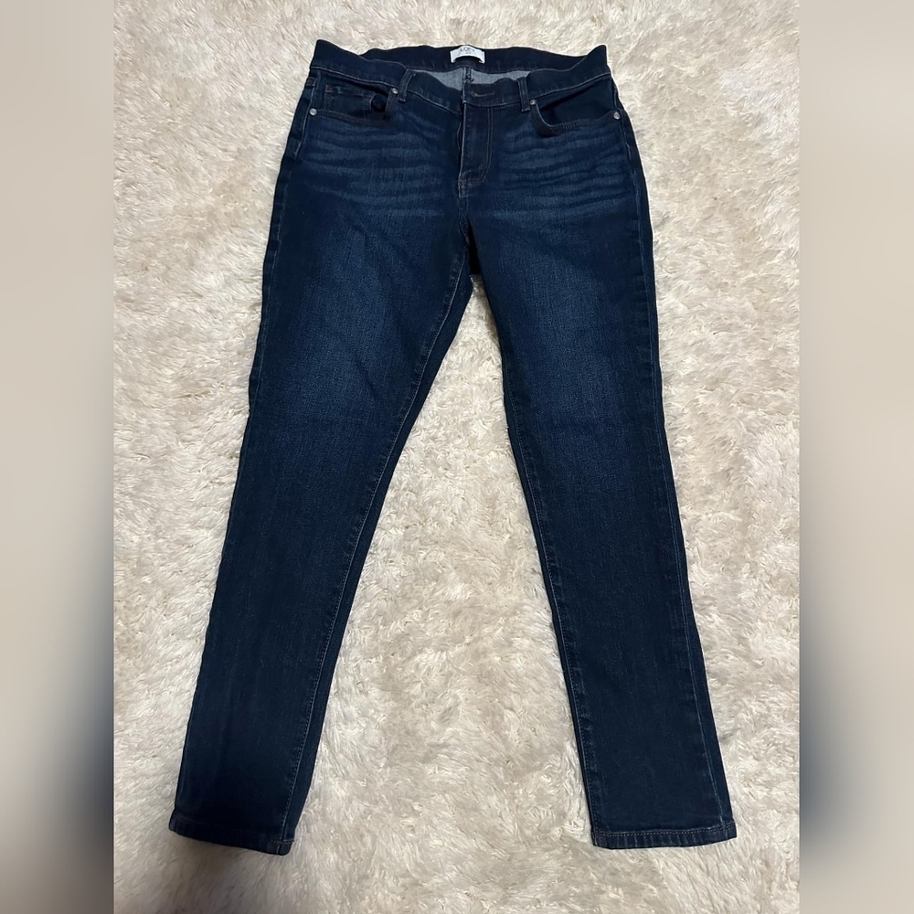 LOFT OUTLET Darkwash Midrise Skinny Women's Blue Jeans 8Px26